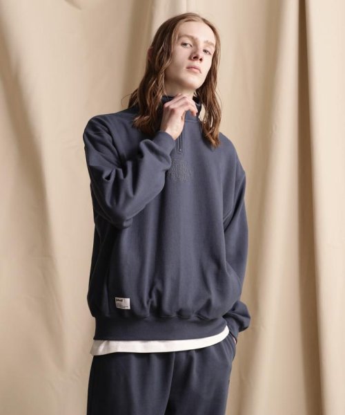 HALF ZIP SWEAT/ハーフジップスウェット