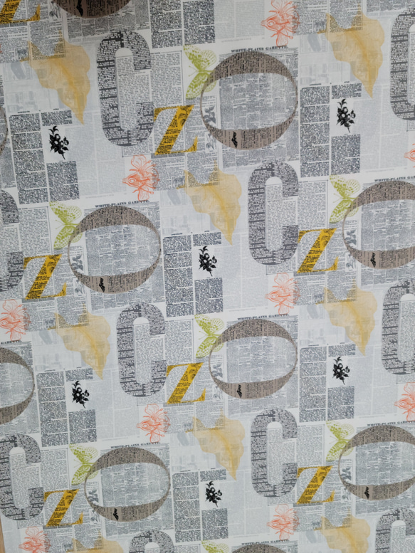 moda fabrics FILIGREE NEWSPRINT/OFF#1810-11