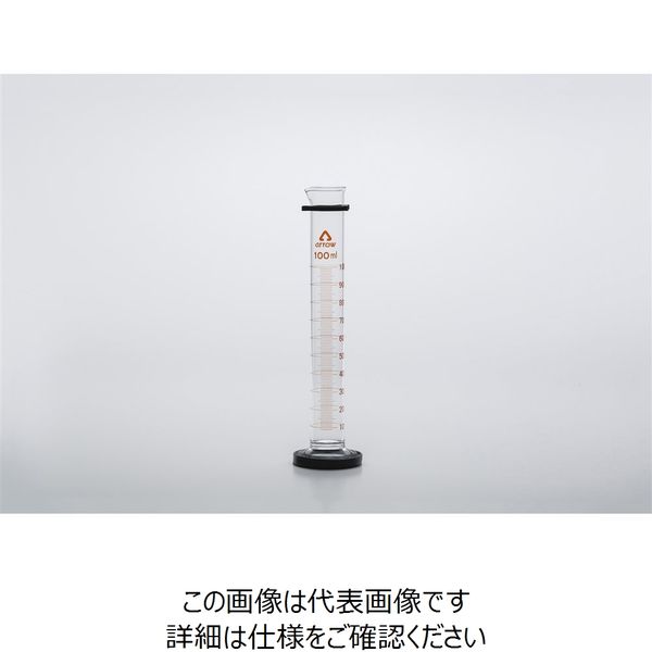 ナリカ 安全クッション付メスシリンダー 1000mL 検査済 S75-1006-07 1個（直送品）