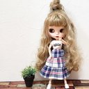 vol.13☆22センチドール用☆Tシャツ・ティアードスカート☆服上下2点セット☆ハンドメイド☆お洋服☆アウトフィット☆リカちゃん・ブライス