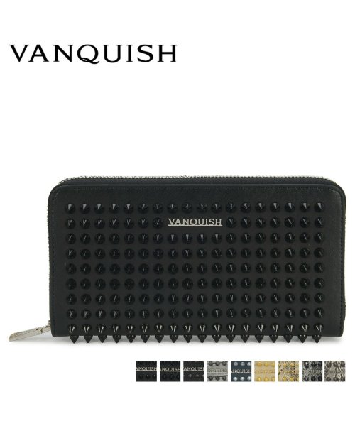 ヴァンキッシュ VANQUISH 財布 長財布 メンズ レディース ラウンドファスナー ヘビ柄 LONG WALLET ブラック ネイビー レッド グリーン ゴ