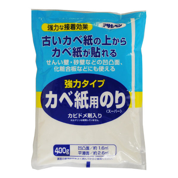 アサヒペン 強力タイプカベ紙用のり 400g AP9015710