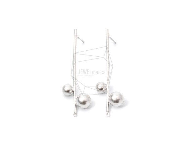 ERG-989-MR【2個入り】スティックバーピアス,Stick Bar Round Post Earrings