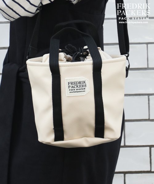 【FREDRIK PACKERS / フレドリックパッカーズ】EC限定カラーあり！DRAWSTRING MINI TOTE ECO LEATHER 2WAY巾着