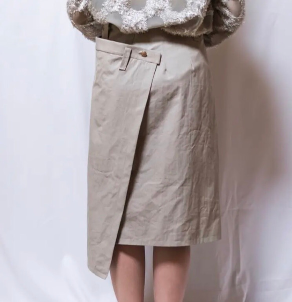 BEIGE WRAP SKIRT 【ベージュラップスカート】