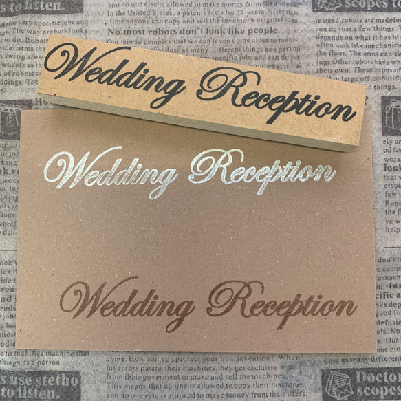 ☆。.:＊・゜【Wedding Reception】①☆。.:＊・゜スタンプ