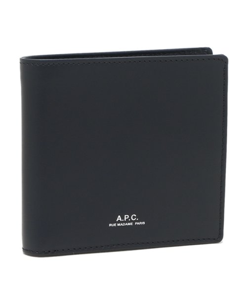 アーペーセー 二つ折り財布 ネイビー メンズ APC A.P.C. PXAWV H63340 IAK