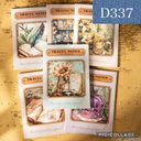 D337★travel notes★素材紙6種類セット★コラージュに★