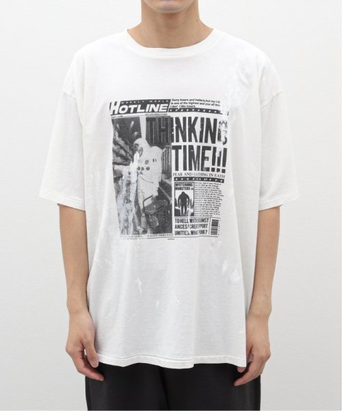 MINAMI ANDERSON / ミナミ アンダーソン HOTLINE NEWS－TEE [WHITE]