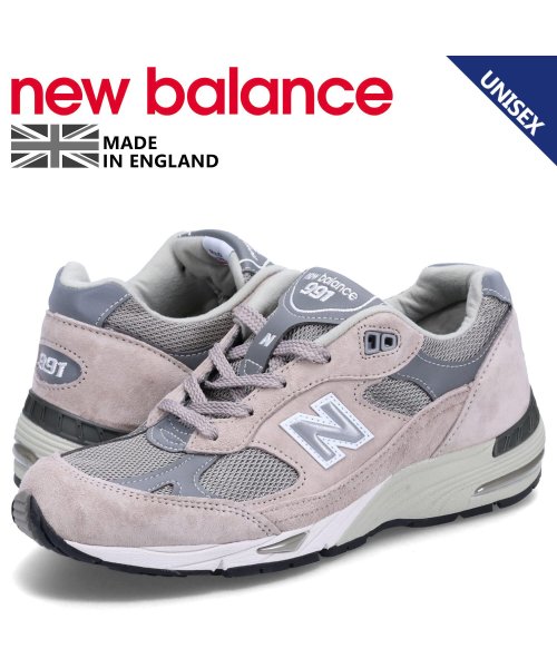 ニューバランス new balance 991 スニーカー メンズ レディース Bワイズ MADE IN UK グレー W991GL