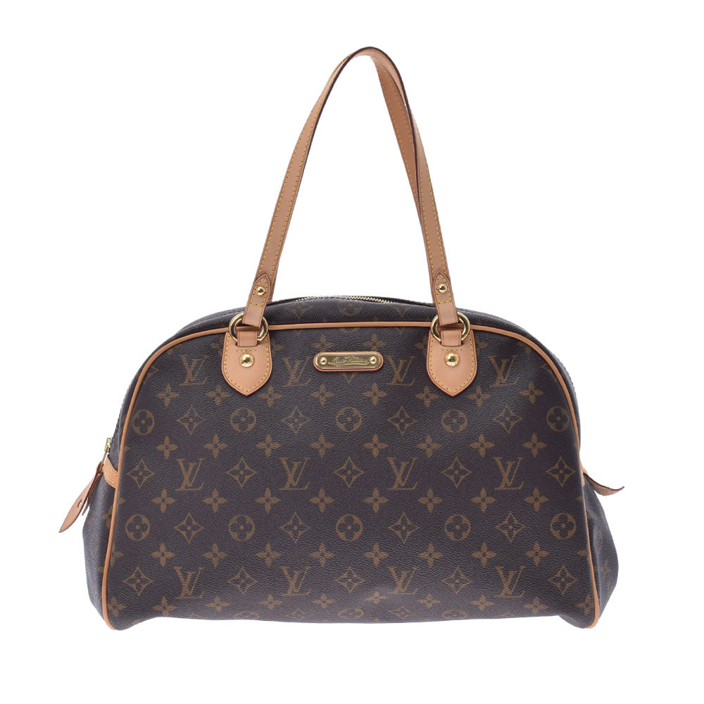 LOUIS VUITTON ルイヴィトン モノグラム モントルグイユGM ブラウン M95566 ユニセックス モノグラムキャンバス ハンドバッグ Aランク 中古 