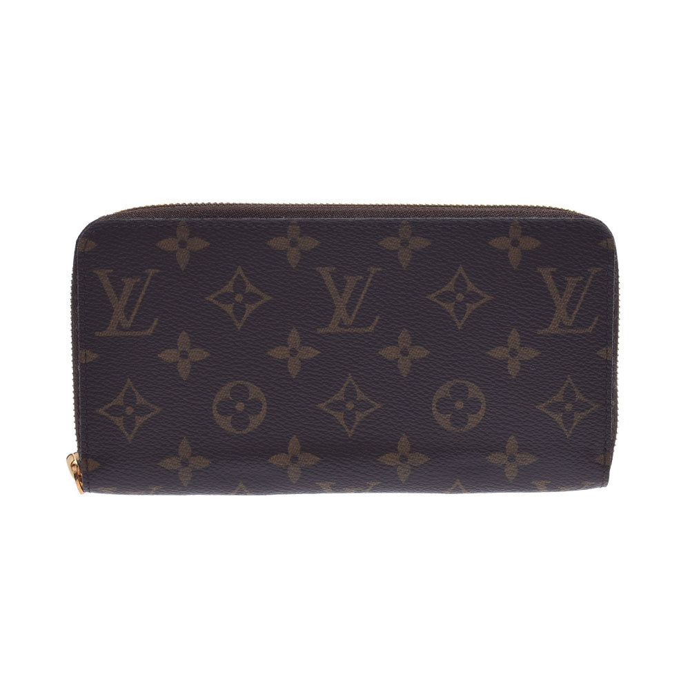 LOUIS VUITTON ルイヴィトン モノグラム ジッピーウォレット 旧型 ブラウン M60017 ユニセックス モノグラムキャンバス 長財布 Aランク 中古 