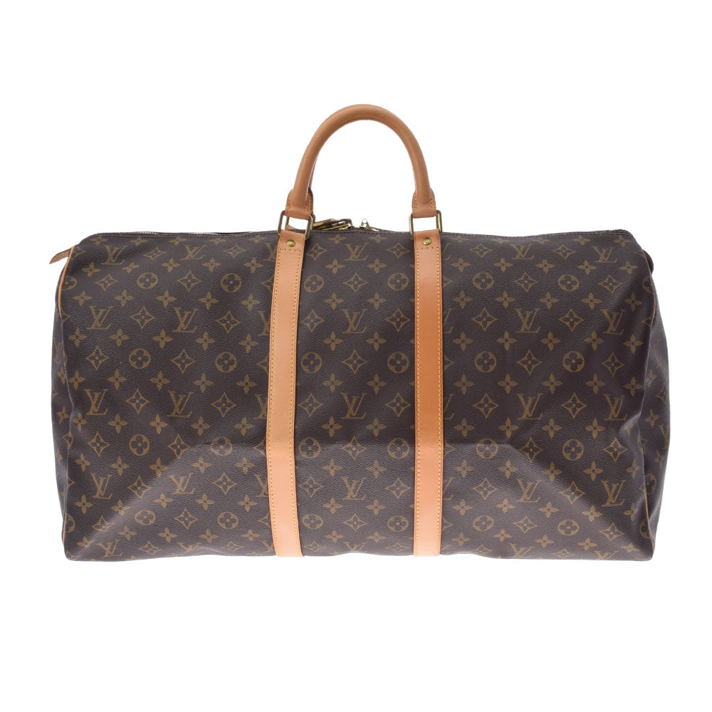 LOUIS VUITTON ルイヴィトン モノグラム キーポル55 ブラウン M41424 ユニセックス モノグラムキャンバス ボストンバッグ ABランク 中古 