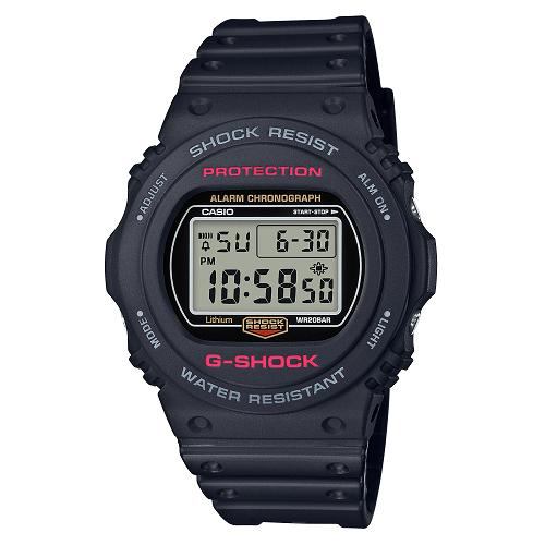 カシオ DW-5750E-1JF G-SHOCK 耐衝撃構造 20気圧防水 ストップウォッチ機能 報音フラッシュ ベーシックモデル