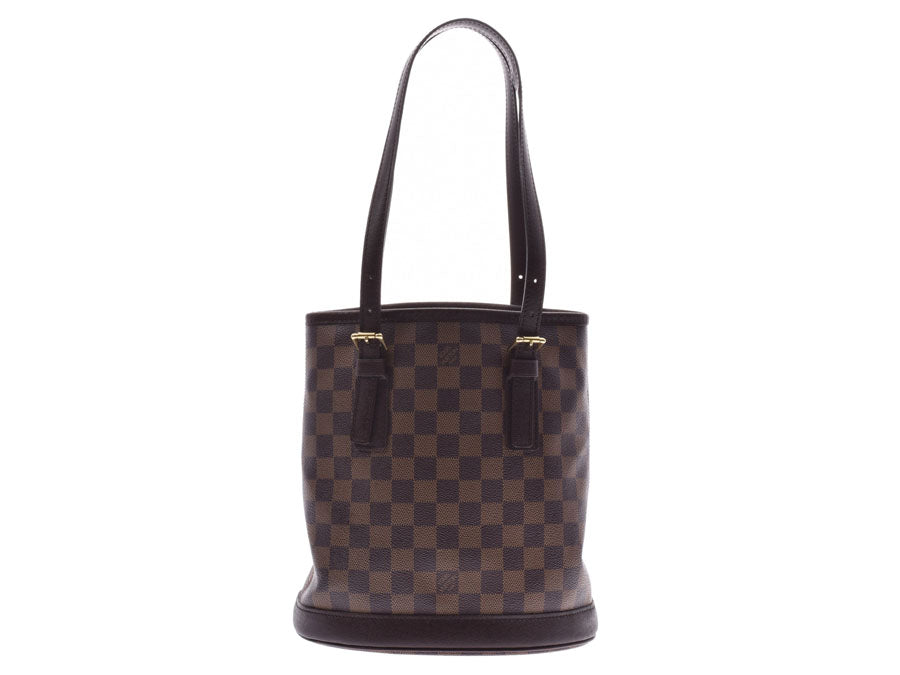 ルイヴィトン ダミエ マレ ブラウン N42240 レディース 本革 ハンドバッグ ABランク LOUIS VUITTON ポーチ付 中古 