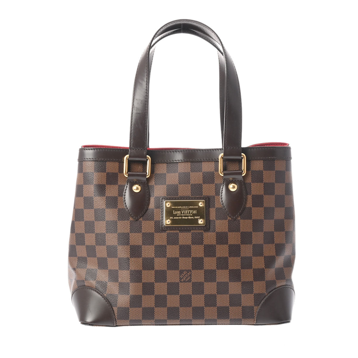 LOUIS VUITTON ルイヴィトン ダミエ ハムステッド PM ブラウン N51205 レディース ダミエキャンバス ハンドバッグ ABランク 中古 