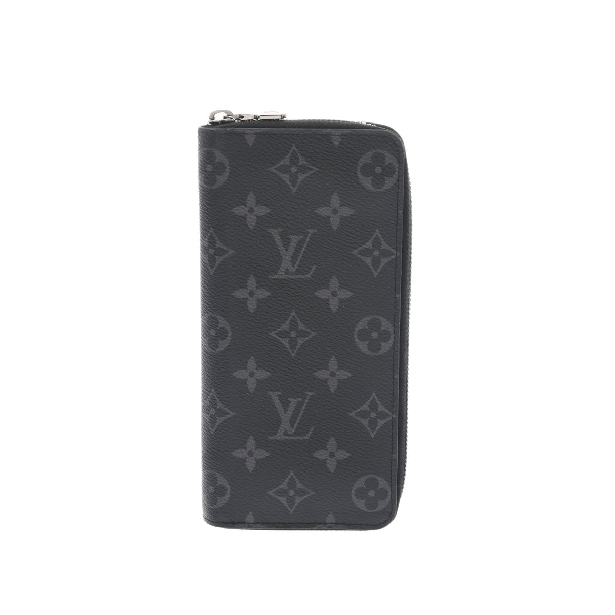 LOUIS VUITTON ルイヴィトン モノグラム エクリプス ジッピーウォレットヴェルティカル 黒/グレー M62295 メンズ モノグラムエクリプス 長財布 ABランク 中古 