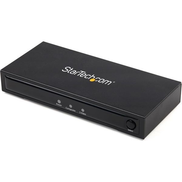 RCA/S端子 - HDMIコンバータ オーディオ出力対応　VID2HDCON2　1個　StarTech.com（直送品）