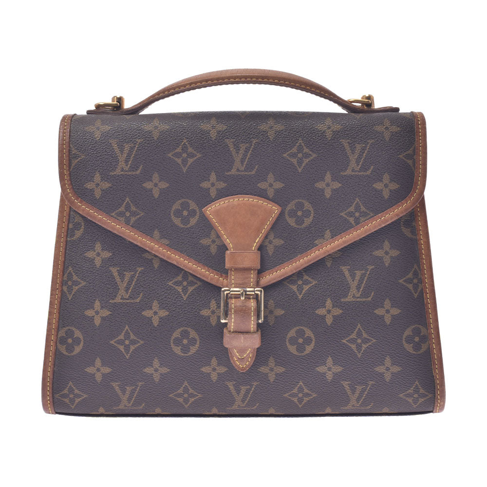 LOUIS VUITTON ルイヴィトン モノグラム ベルエア 2WAYバッグ ブラウン M51122 ユニセックス モノグラムキャンバス ハンドバッグ Bランク 中古 