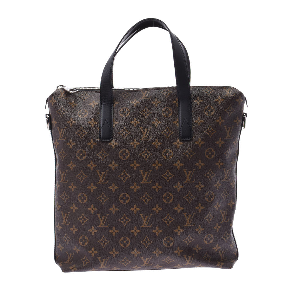 LOUIS VUITTON ルイヴィトン モノグラム マカサー キタン 2WAY ブラウン/黒 M40388 メンズ モノグラムキャンバス トートバッグ Aランク 中古 