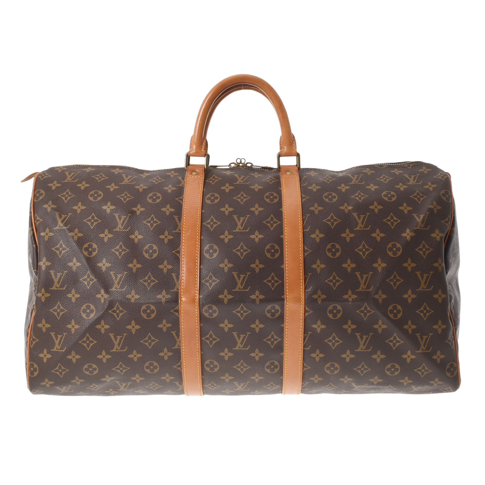 LOUIS VUITTON ルイヴィトン モノグラム キーポル55 ブラウン M41424 ユニセックス モノグラムキャンバス ボストンバッグ Bランク 中古 