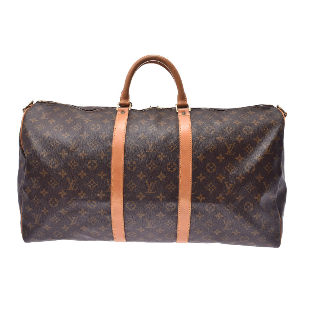 LOUIS VUITTON ルイヴィトン モノグラム キーポルバンドリエール55 ブラウン M41414 ユニセックス モノグラムキャンバス ボストンバッグ Bランク 中古 