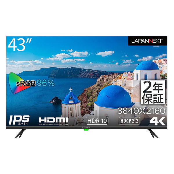 JAPANNEXT 43インチ ワイド4K大型液晶モニター JN-HDR432IPS4K 1台