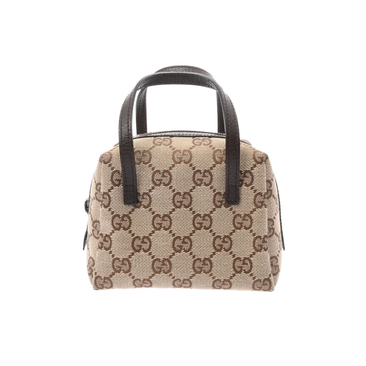 GUCCI グッチ ミニバッグ ベージュ 124541 レディース GGキャンバス ハンドバッグ Aランク 中古 