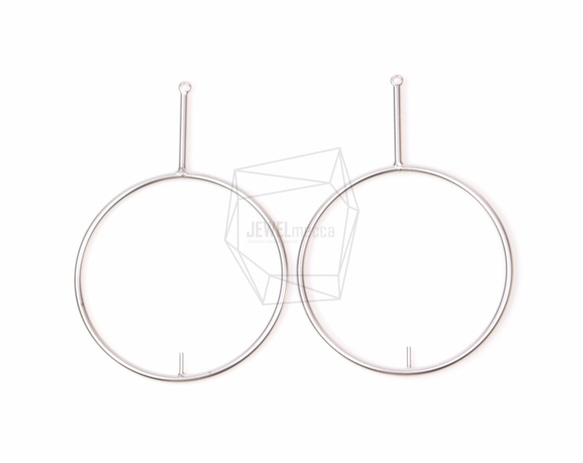 PDT-1208-MR【2個入り】フープショートバーペンダント,Hoop With Short Bar Pendant