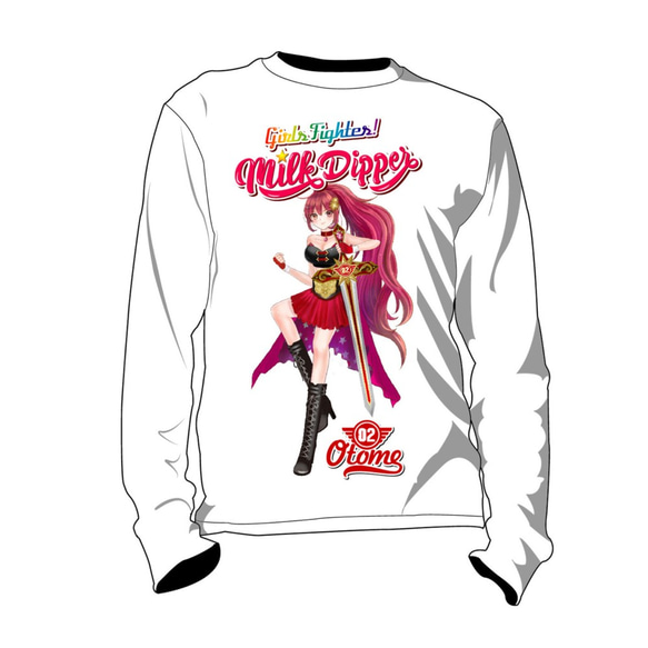 Milk Dipper ミルクディッパー Tシャツ 長袖  メンズ レディース アニメ ファイター【Otome】