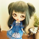 ネオブライス ウィッグ パピヨンテール スチールアッシュ10インチ/ドール Blythe