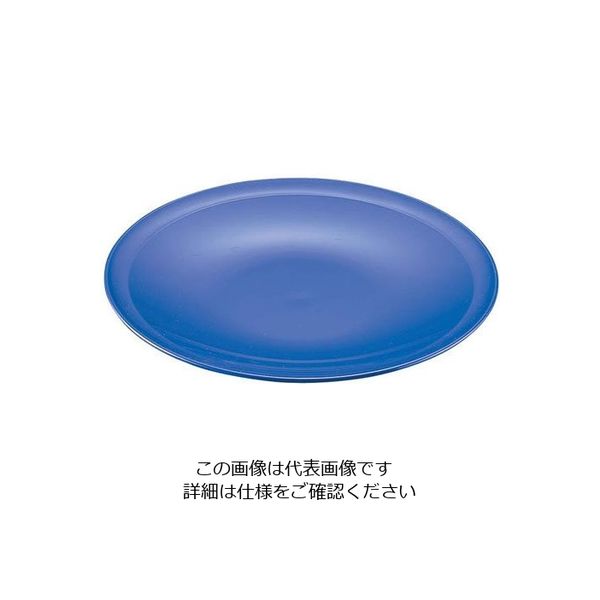 ニシキ プラ容器 高台皿 紺 尺4(5枚入) 62-6653-06 1ケース(5枚)（直送品）