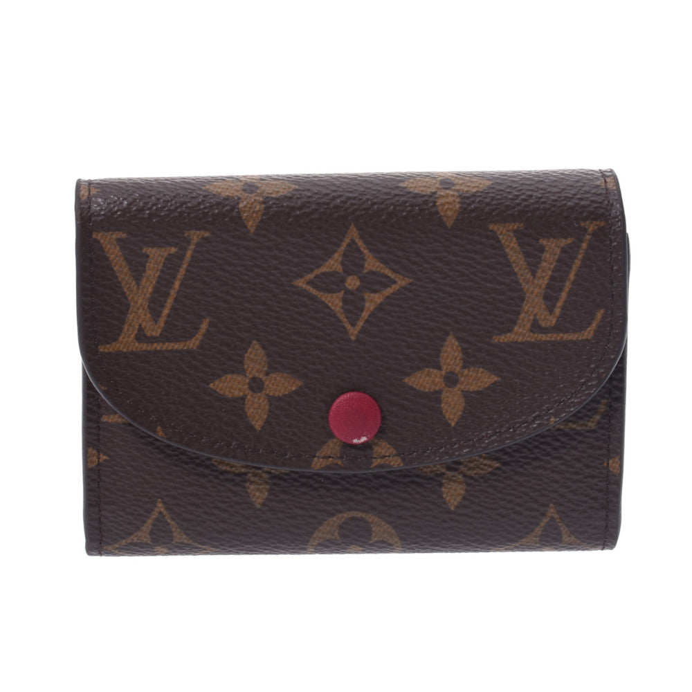 LOUIS VUITTON ルイヴィトン モノグラム ポルトモネロザリ フューシャ M41939 レディース モノグラムキャンバス コインケース ABランク 中古 