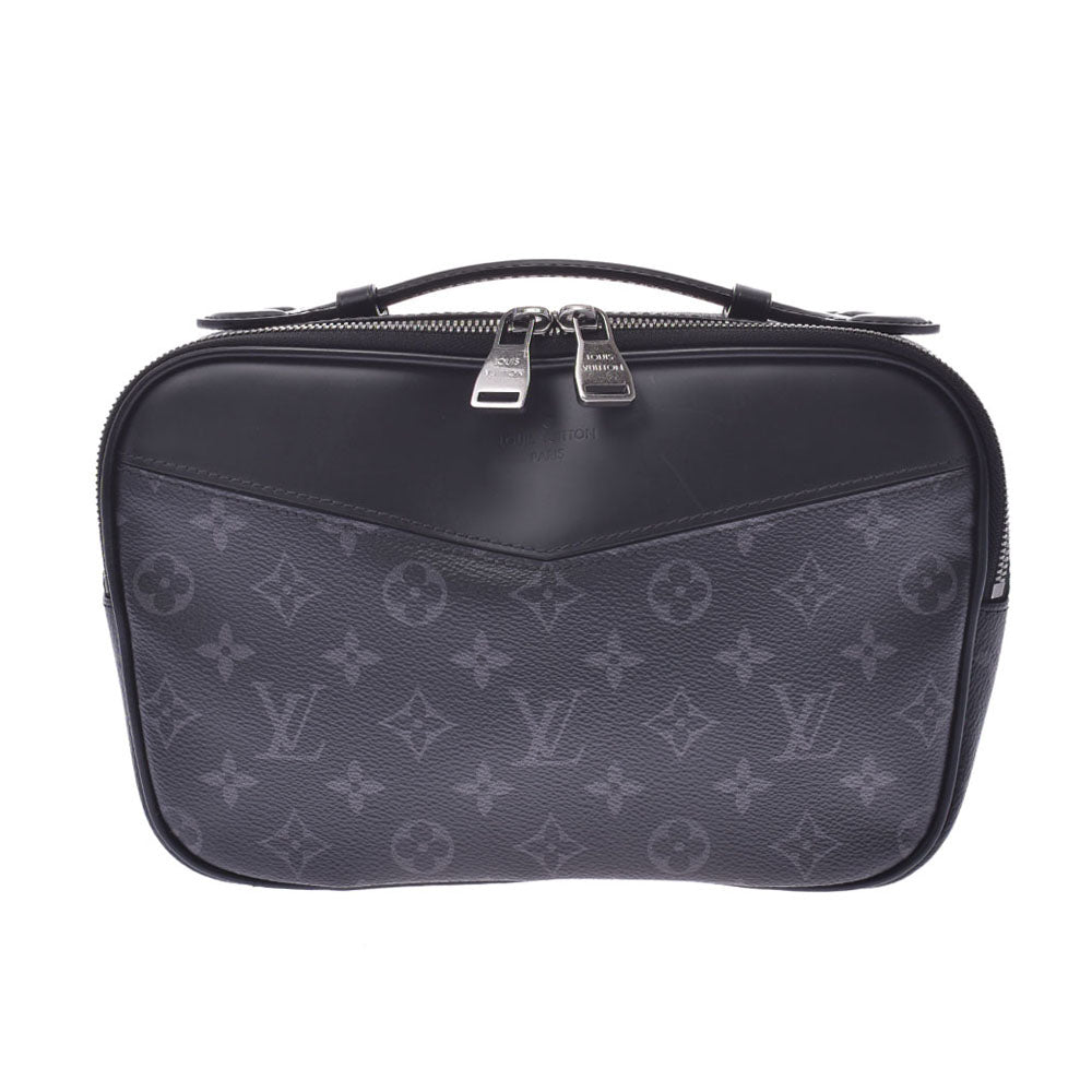 LOUIS VUITTON ルイヴィトン モノグラム エクリプス バムバック 黒/グレー  M42906 メンズ モノグラムエクリプスキャンバス ボディバッグ Aランク 中古 