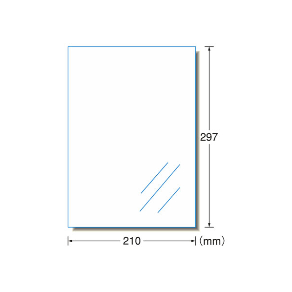 エーワン レーザー用透明フィルムラベルA4 ノーカット ツヤ消し 10枚 F818266-28428
