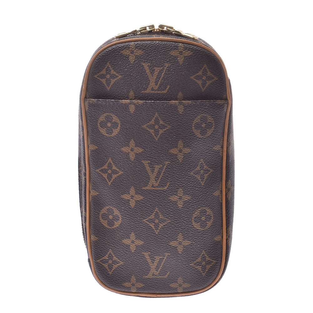 LOUIS VUITTON ルイヴィトン モノグラム ポシェットガンジュ ブラウン M51870 ユニセックス モノグラムキャンバス ボディバッグ Bランク 中古 