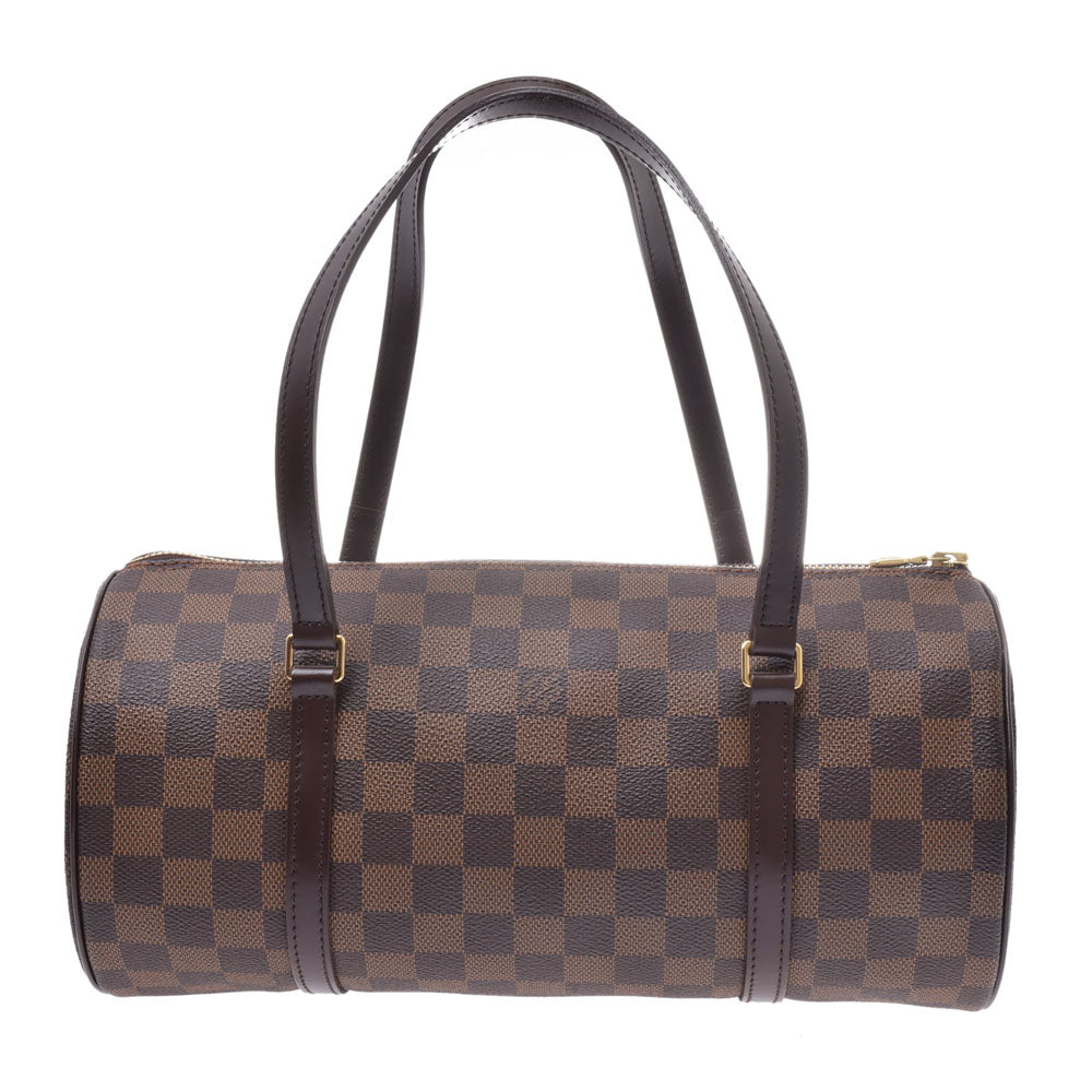 LOUIS VUITTON ルイヴィトン ダミエ パピヨンGM ブラウン N51303 レディース ダミエキャンバス ハンドバッグ 新同 中古 