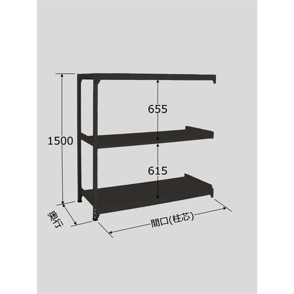 サカエ ラークラック(ブラック/150kg/高さ1500/連結) RLK-9313R 1台（直送品）