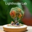 ジオラマインテリア　小さな風景miniature tree 秋の朝