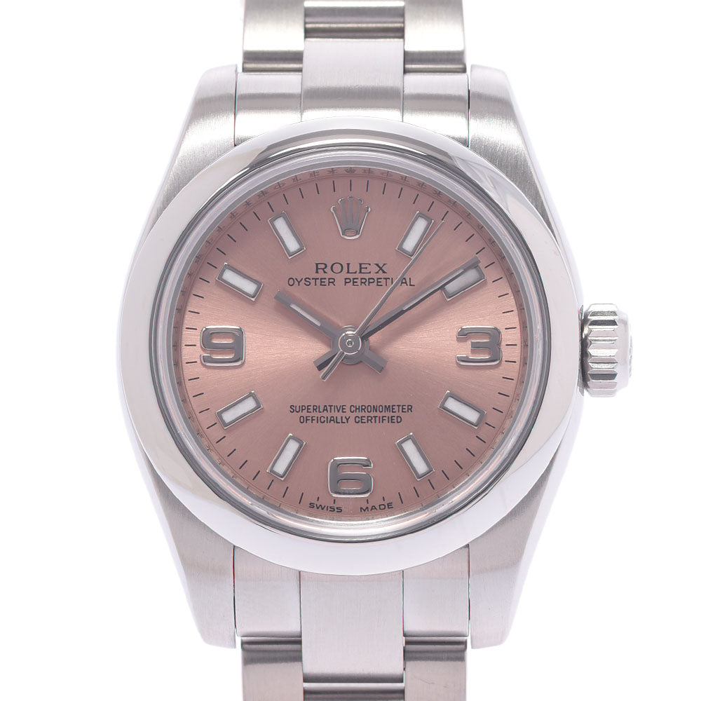 ROLEX ロレックス パーペチュアル ルーレット刻印 176200 レディース SS 腕時計 自動巻き ピンク/369文字盤 Aランク 中古 