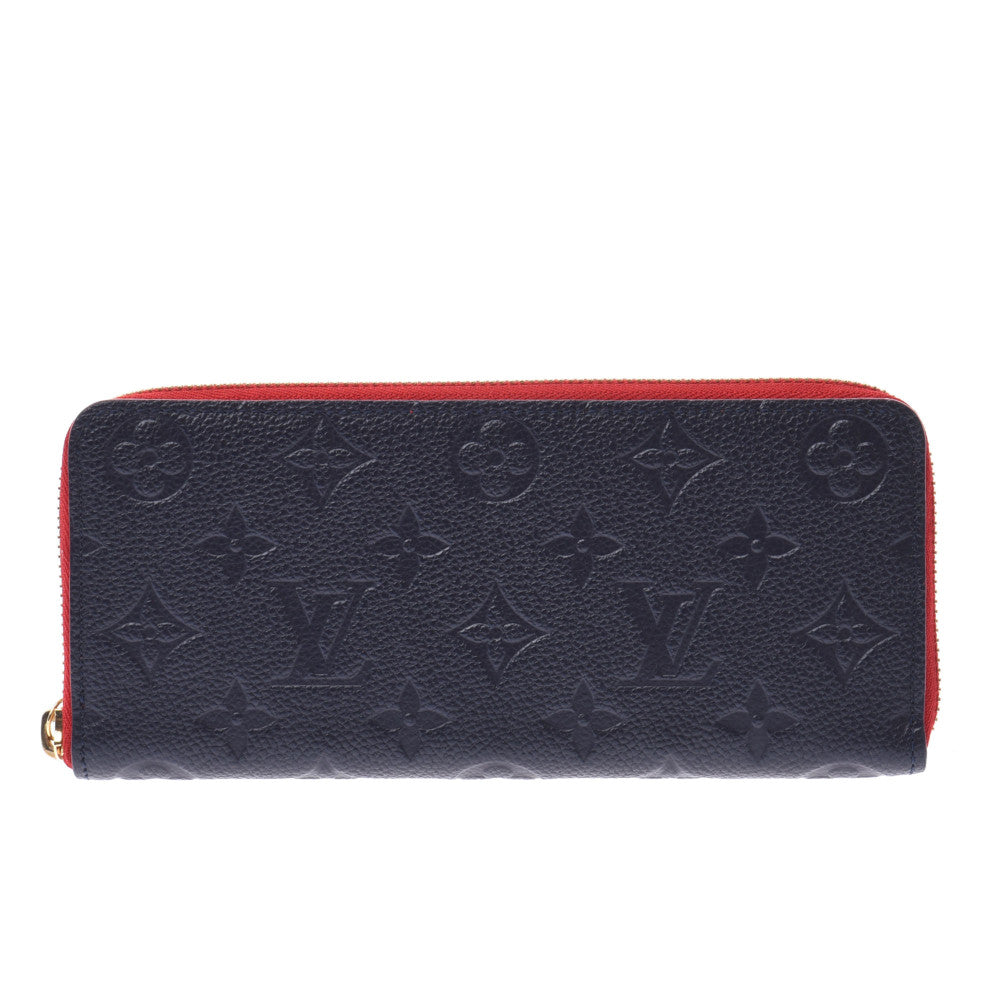 LOUIS VUITTON ルイヴィトン モノグラム アンプラント ポルトフォイユクレマンス マリーヌルージュ M68325 レディース レザー 長財布 ABランク 中古 