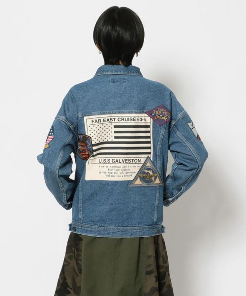 トップガン デニムジャケット タイプブルー/ TOP GUN DENIM JACKET TYPE BLUE