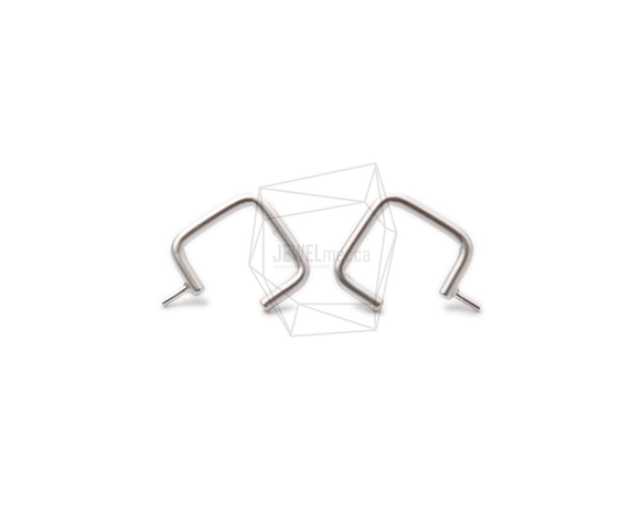 ERG-1073-MR【2個入り】スクエアピアス,Square Post Earring/16mm X 19mm