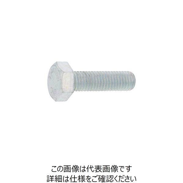 SUNCO 3価ホワイト 10.9 六角ボルト 全ねじ NBI 20X65 （30本入） 255-1785（直送品）