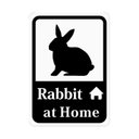 家にうさぎがいますステッカー Rabbit at Home (再剥離ステッカー) s59r