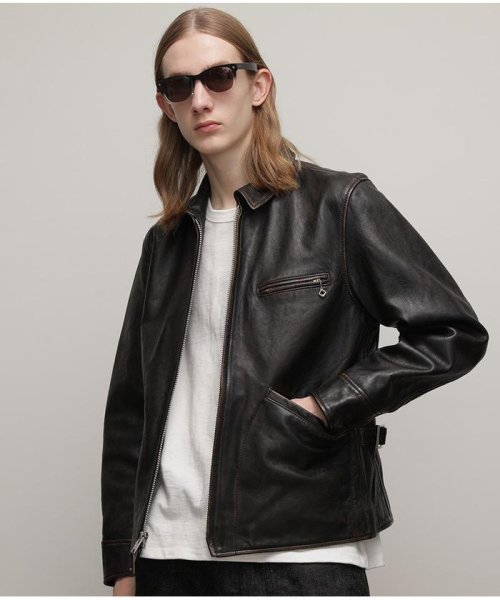 LEATHER SPORTS JACKET/レザースポーツジャケット