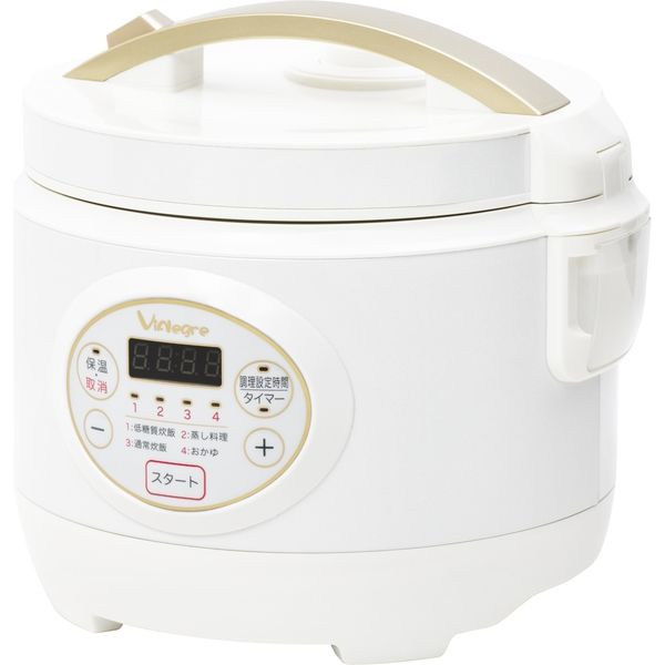 KNチヨダ 糖質カット炊飯器 VI-RCL3A-WT　1台（直送品）