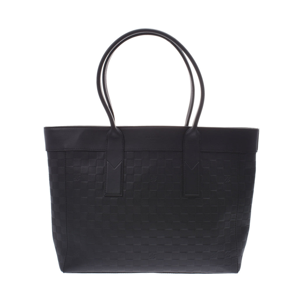 LOUIS VUITTON ルイヴィトン ダミエ アンフィニ カバ ヴォヤージュ 黒 N42239 メンズ レザー トートバッグ Aランク 中古 