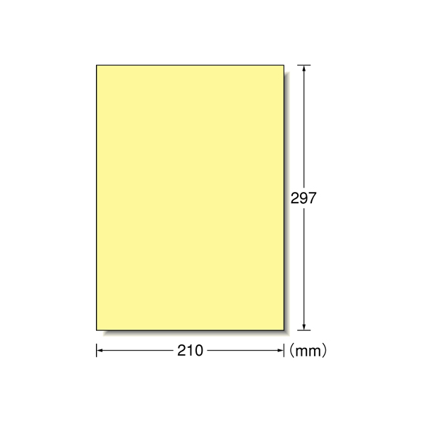 エーワン ラベルシール A4 ノーカット クリーム 15枚 F877226-28494