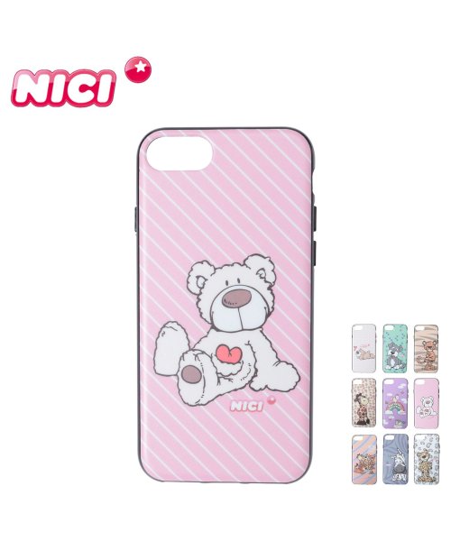 NICI ニキ iPhone SE2 8 iPhone7 スマホケース 携帯 アイフォン カバー レディース HYBRID BACK CASE ホワイト グレー